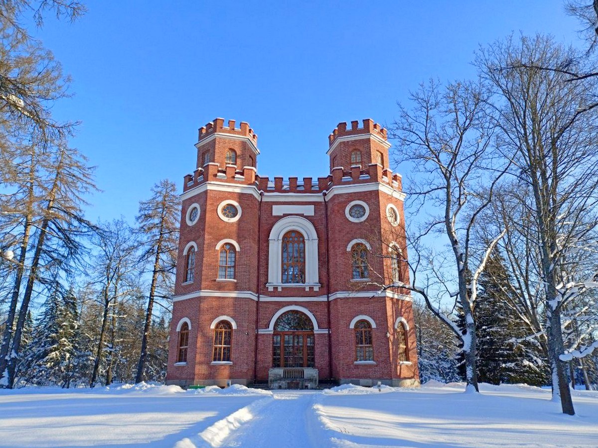 Зимняя прогулка по Александровскому парку и дворцу в Царском Селе